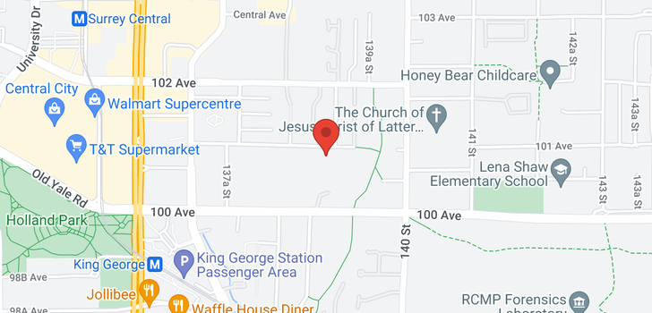 map of 1703 13880 101 AVENUE